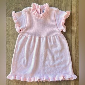 Luli & Me Frill Knit Dress - 6M